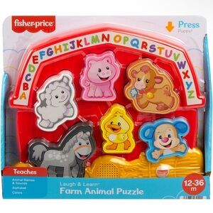 Fisher-Price Laugh & Learn Talking & Singing Animal Puzzle - NEW